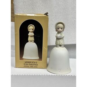 Precious Moments Wishing‎ You A Cozy Christmas 102318  Special 1986 Issue Bell